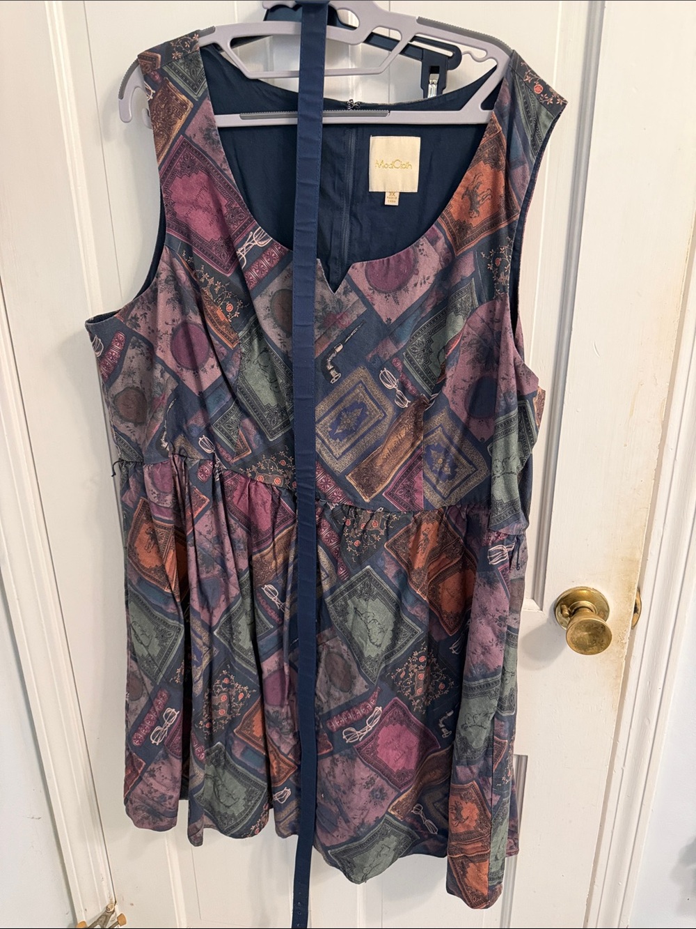 Modcloth Multicolor book print dress